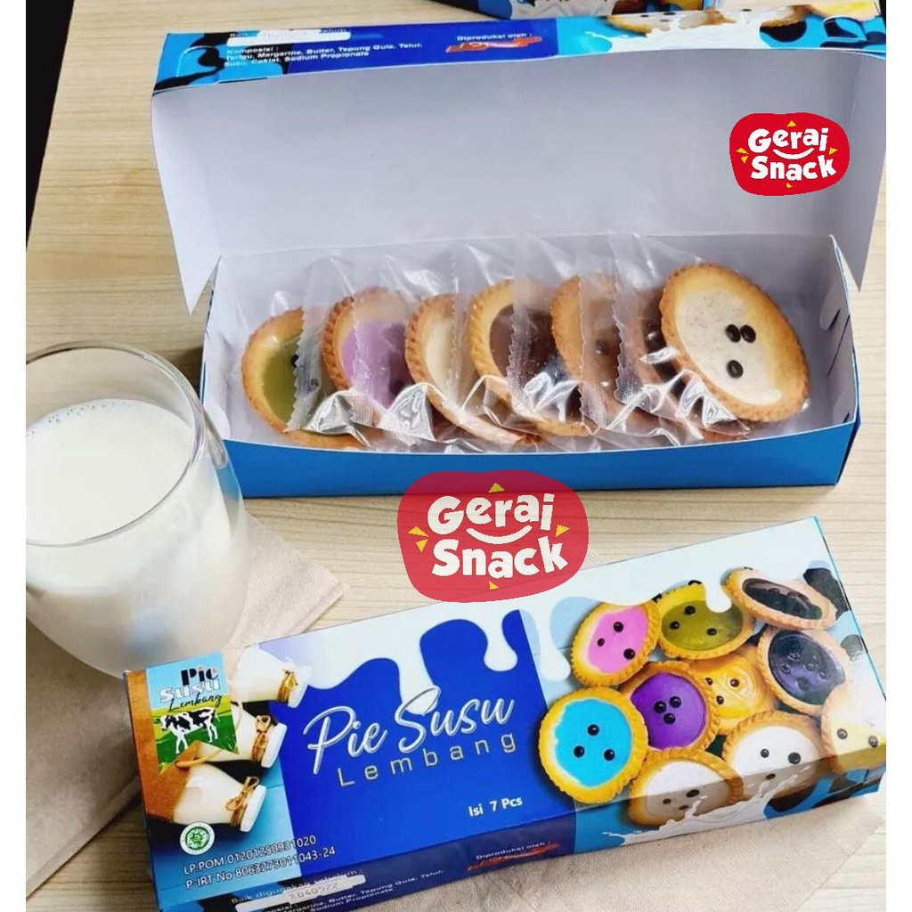 Pie Susu Lembang Premium 1 Box isi 7 Pcs Oleh Oleh Khas Bandung Best Seller