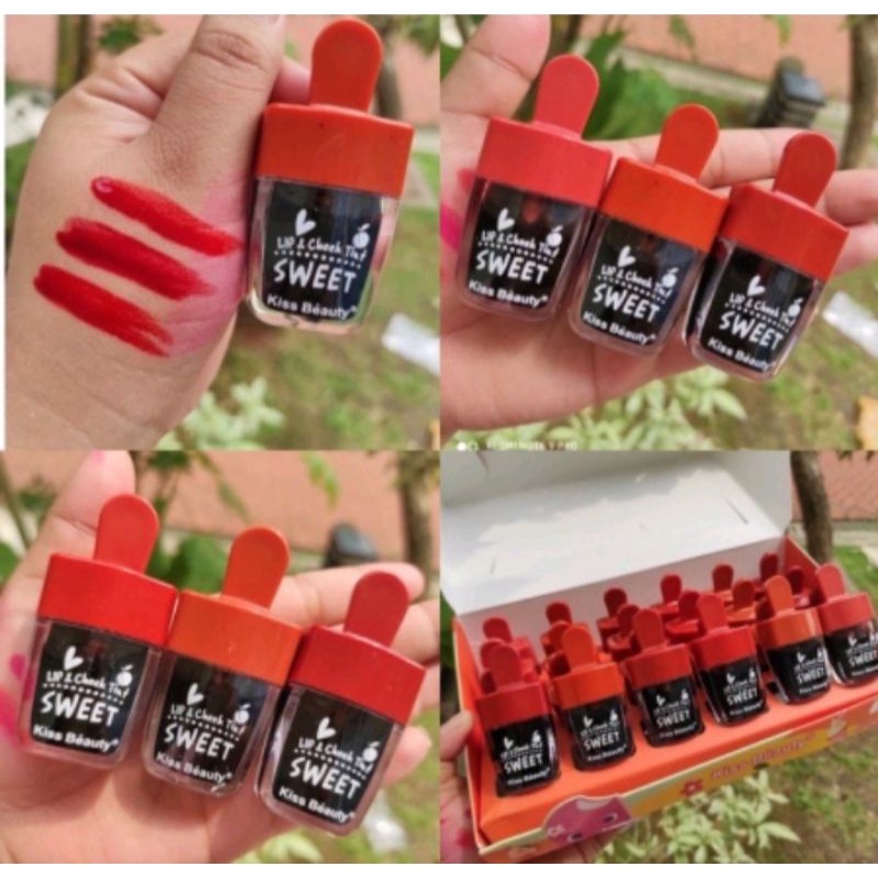 (ECER LIPGLOSS SWEET ICECREAM) KISS BEAUTY SWEET LIPGLOSS COLOUR