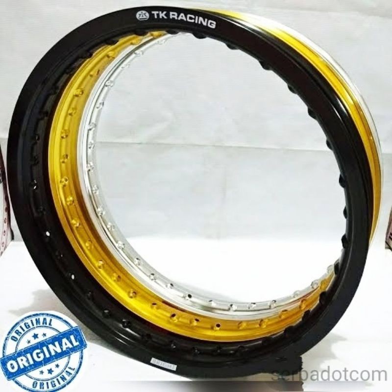 VELG TK JAPAN 140 RING 17 R17 36H BLACK GOLD SILVER ORIGINAL                                        