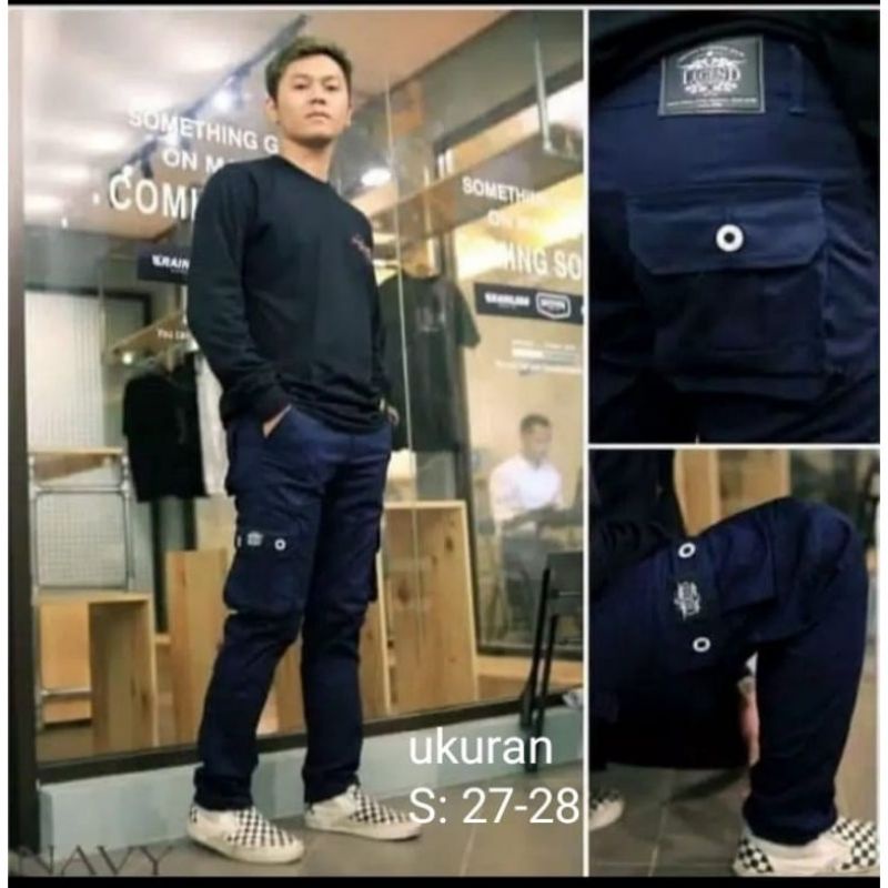celana panjang distro //celana cargo panjang pria