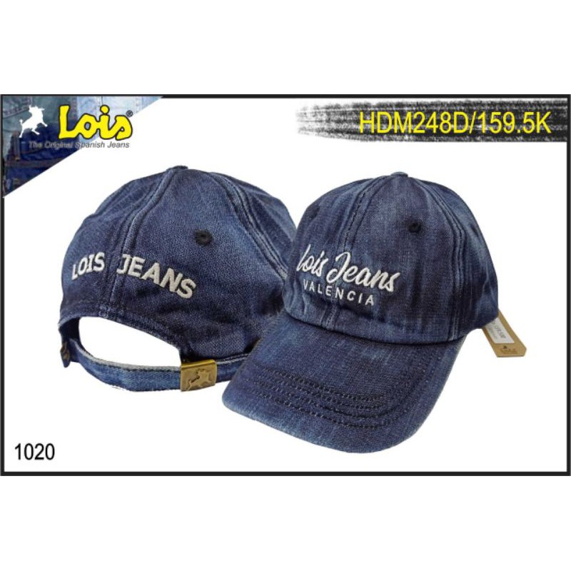 Lois Caps / Topi Lois / Topi Denim / Orginal ( Cuci Gudang )