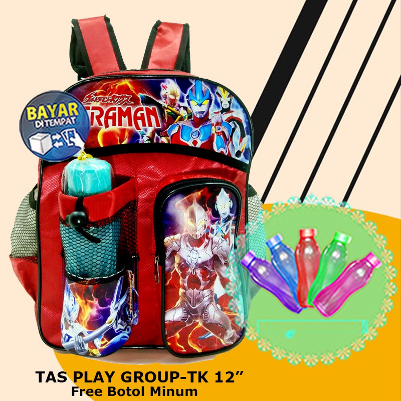 PROMO TAS TERMURAH Ransel Sekolah TK  Anak Laki Laki Motif Kartun ULTR4M4N