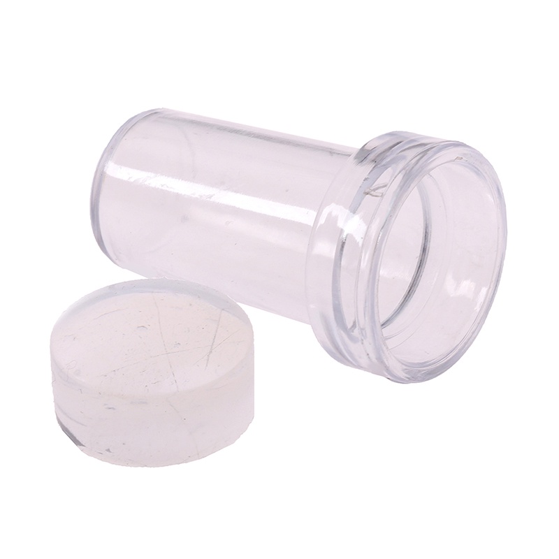 {LUCKID}Pure Clear Jelly Silicone Nail Art Stamper Scraper Nail Stamp Stamping Tool