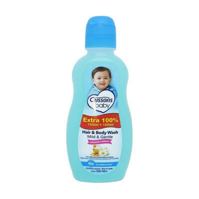 PROMO CUSSONS HAIR &amp; BODY WASH(SABUN + SAMPO UNTUK BAYI) ISI 100 + 100 ML TERMURAH~BERKUALITAS