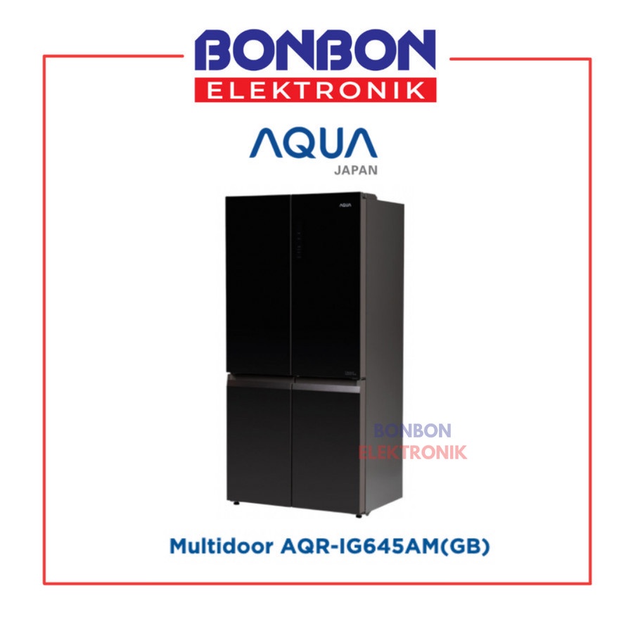 AQUA Kulkas Side By Side 4 Pintu AQR-IG645AM(GB) / AQR-IG645AM-GB