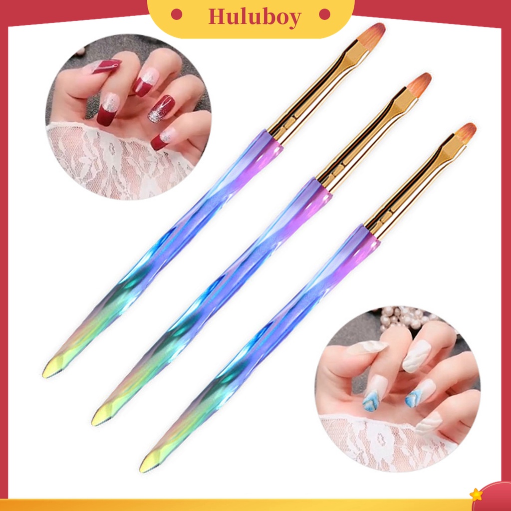 Huluboy Huluboy♡ Pen Liner Flexible Multifungsi Bahan Plastik Untuk Salon Nail Art