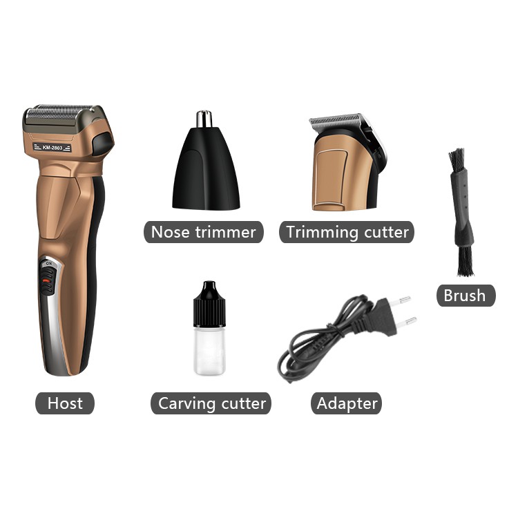 Kemei KM-2803 Rechargeable Waterproof Shaver Professional Electric Shaver for Men