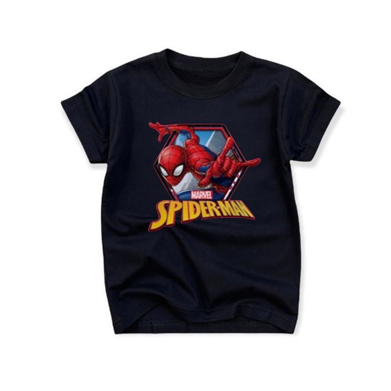 Baju Kaos Atasan Anak Cowok/Cewek-Remaja Spiderman 12Tahun/remaja
