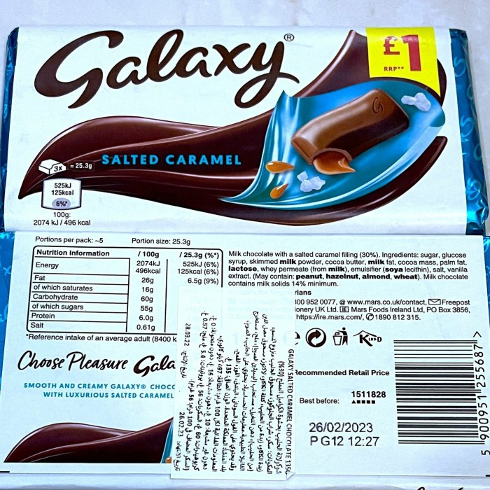 Jual Coklat Galaxy 100 Gr Salted Caramel Dr Saudi Arabia, Halal ...