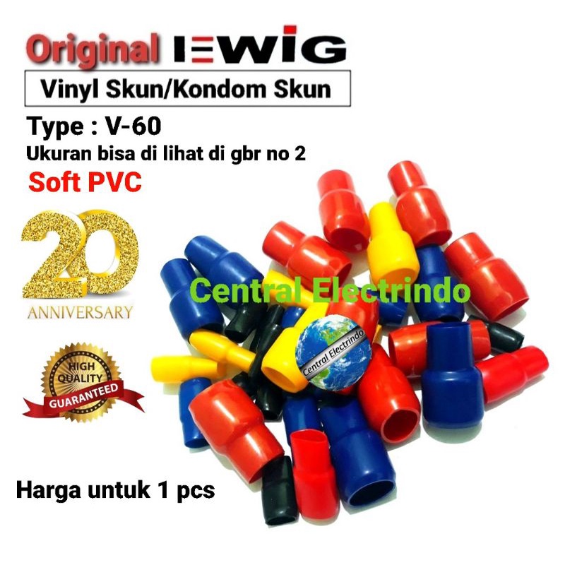 Vinyl Skun Kabel EWIG V-60 Harga per 1pcs.