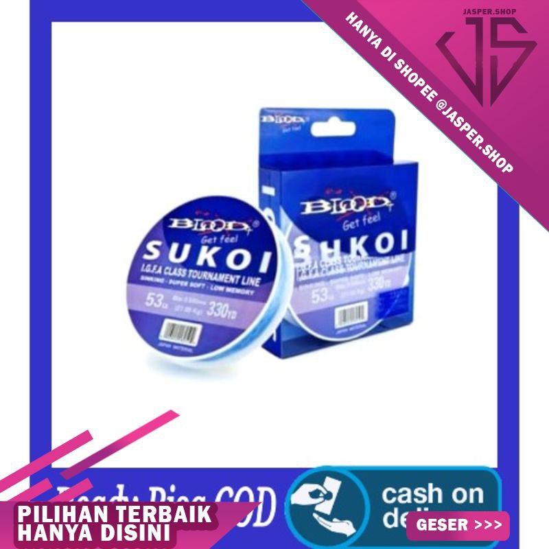 GROSIR Senar Pancing Laut BLOOD-X Sukoi FluoroCarcon Coated