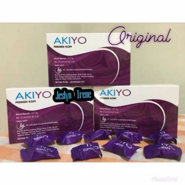 

[ORIGINAL] Akiyo Candy Permen Kopi Herbal Isi 25 Pcs