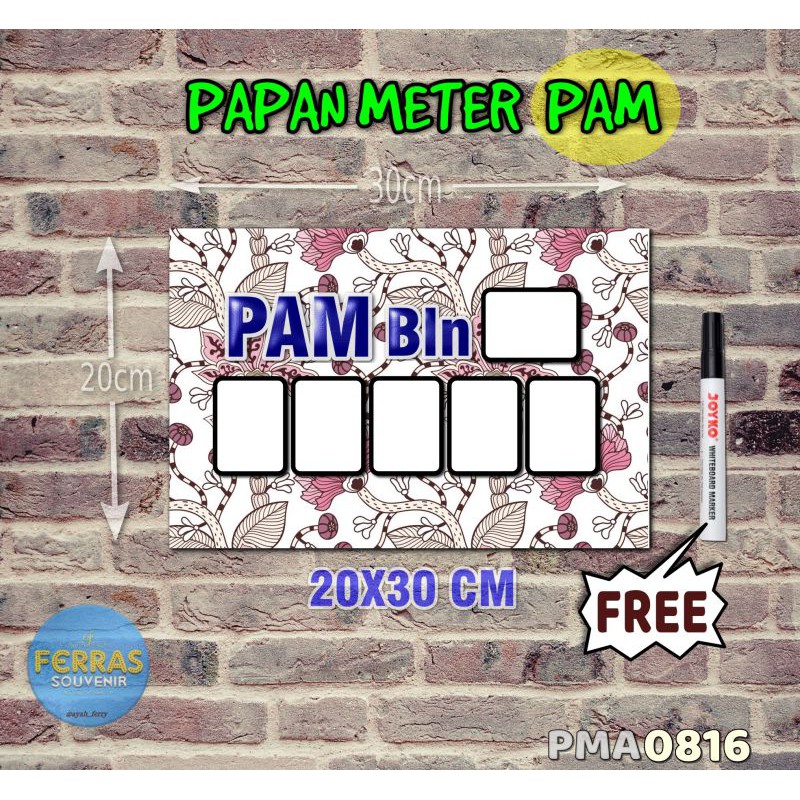 

Ferras Papan Meter Listrik PLN PAM motif Unik - Flower 16