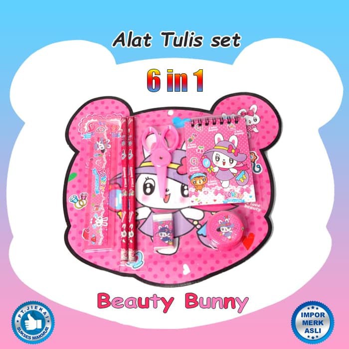 

Set alat tulis Karakter anak 6 in 1 / alat tulis impor terbaru