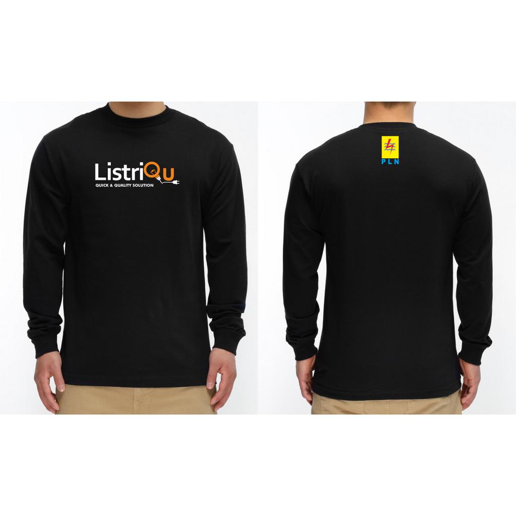 T-SHIRT KAOS LENGAN PANJANG PLN LISTRIQU