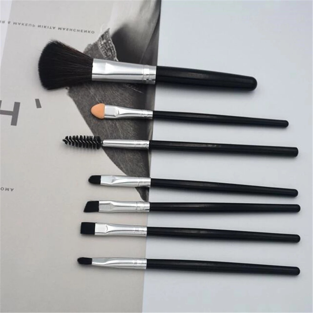 7pcs / Set Brush Eyeshadow / Foundation / Blush On / Bibir / Alis Untuk Makeup / Kosmetik Wanita