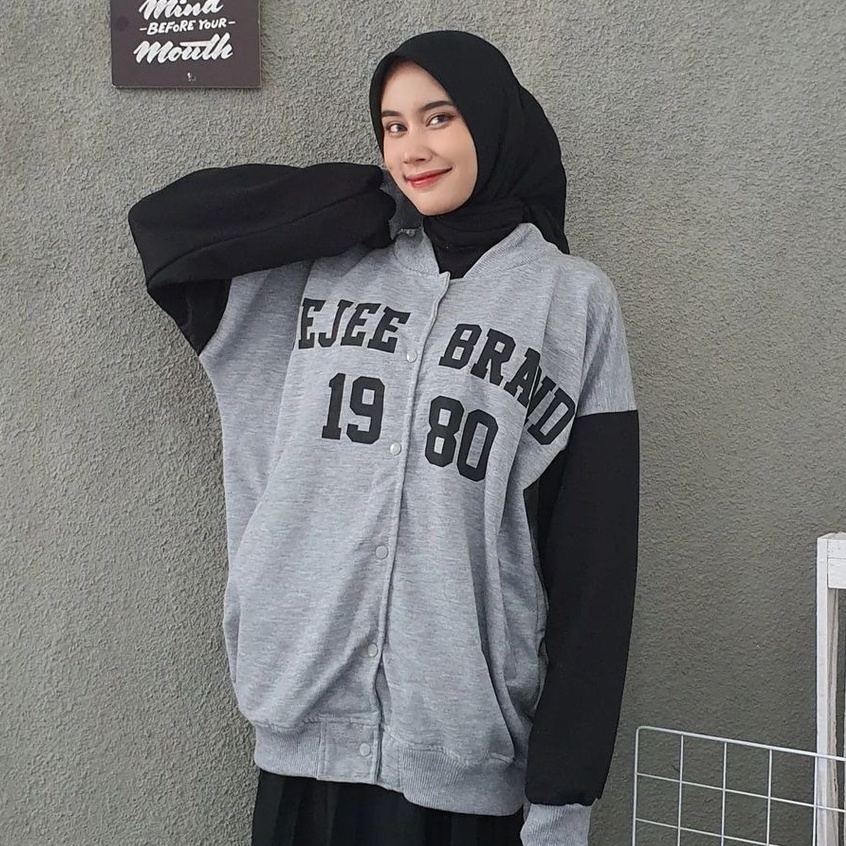 Gejee 1980 Baseball XXXL - Jaket Baseball Big Oversize Unisex