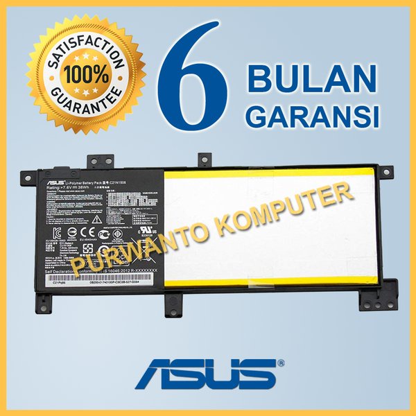 Original Baterai Laptop ASUS X456 X456UA X456UA-1A X456UA-1B X456UA-1C X456UA-3G X456UA-WX006T X456U