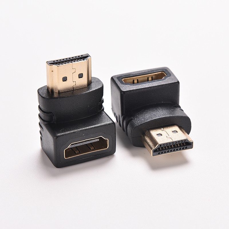 (Ele) Kabel Adapter Konektor Hdmi Male Ke Female Sudut Kanan 270 ° 90 Degrees 90 Derajat Untuk Tv