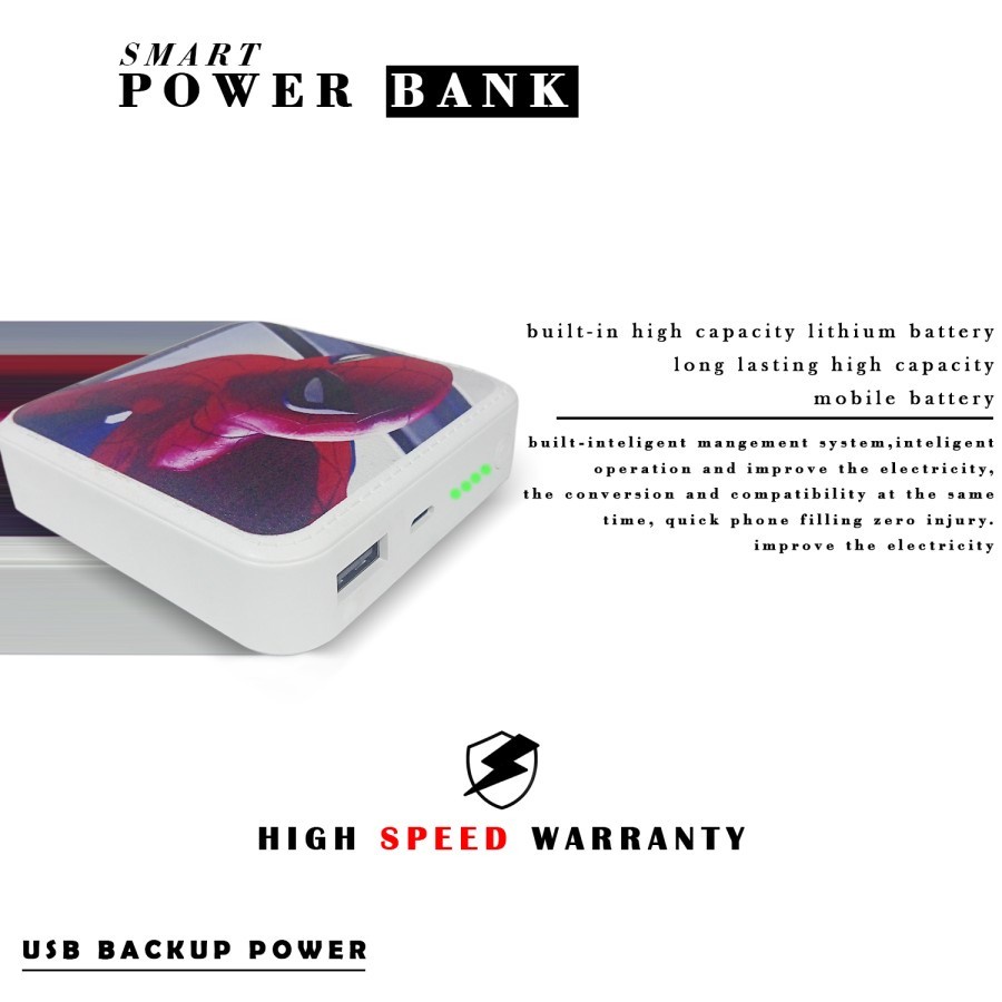 Power Bank Karakter 8000mAh Fast Charging