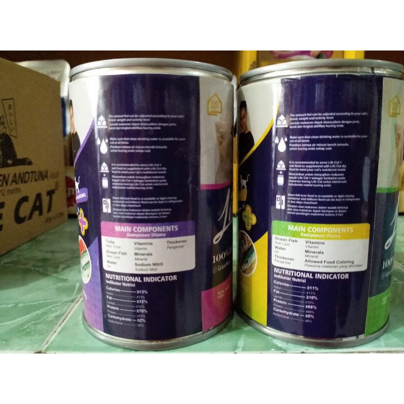 LIFE CAT (+) 400 Gram - Makanan Kucing Basah