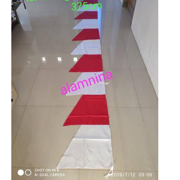Siap Kirim.. Umbul umbul bendera  merah putih 10 mata