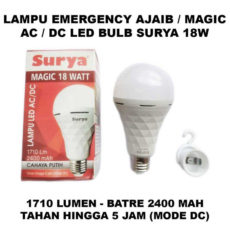 Lampu MAGIC SURYA LED AC/DC 18 WATT