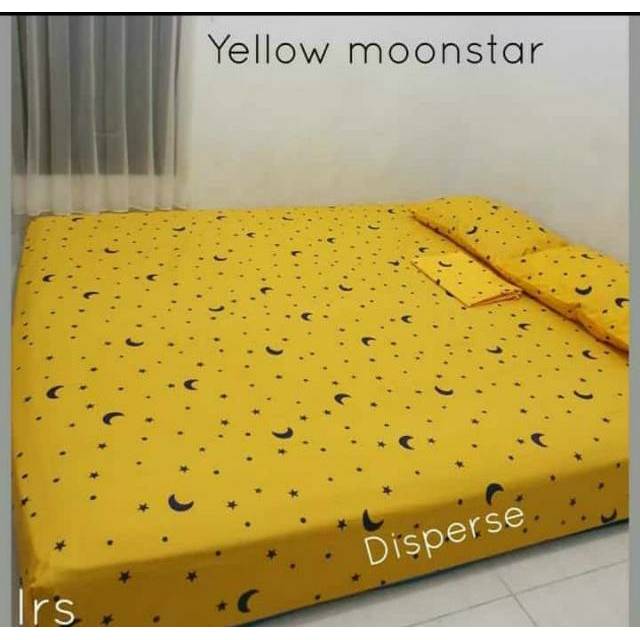 Sprei starmoon (sprei bulan bintang kuning)