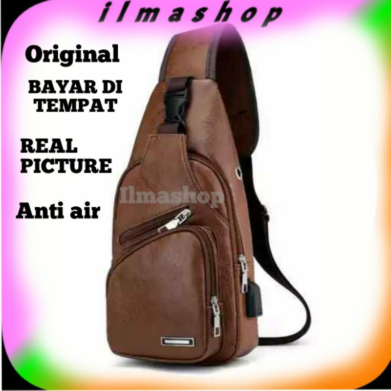 tas selempang pria kulit cod kekinian 2022 terlaris