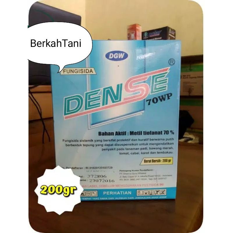 [ COD ] DENSE 70WP Fungisida Sistemik/Pengendali Penyakit Blas dan Patah Leher