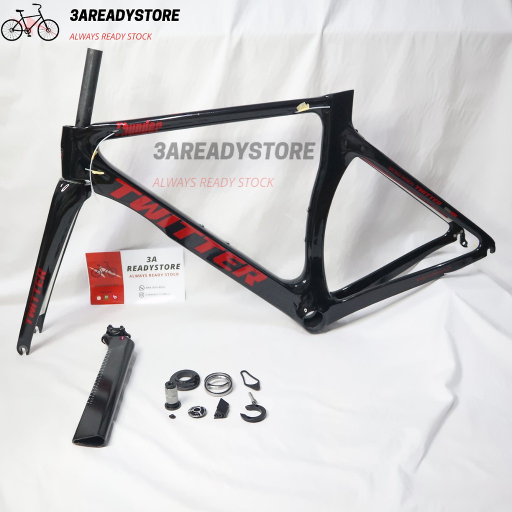 Frame Roadbike Fullcarbon Twitter THUNDER FORK+SeatPost+Headset