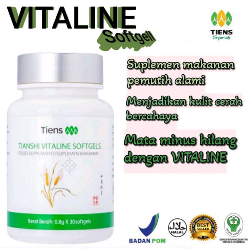 Best seller / Tiens paket pemutih badan dan wajah / vitaline softgel / herbal  / kemasan 10