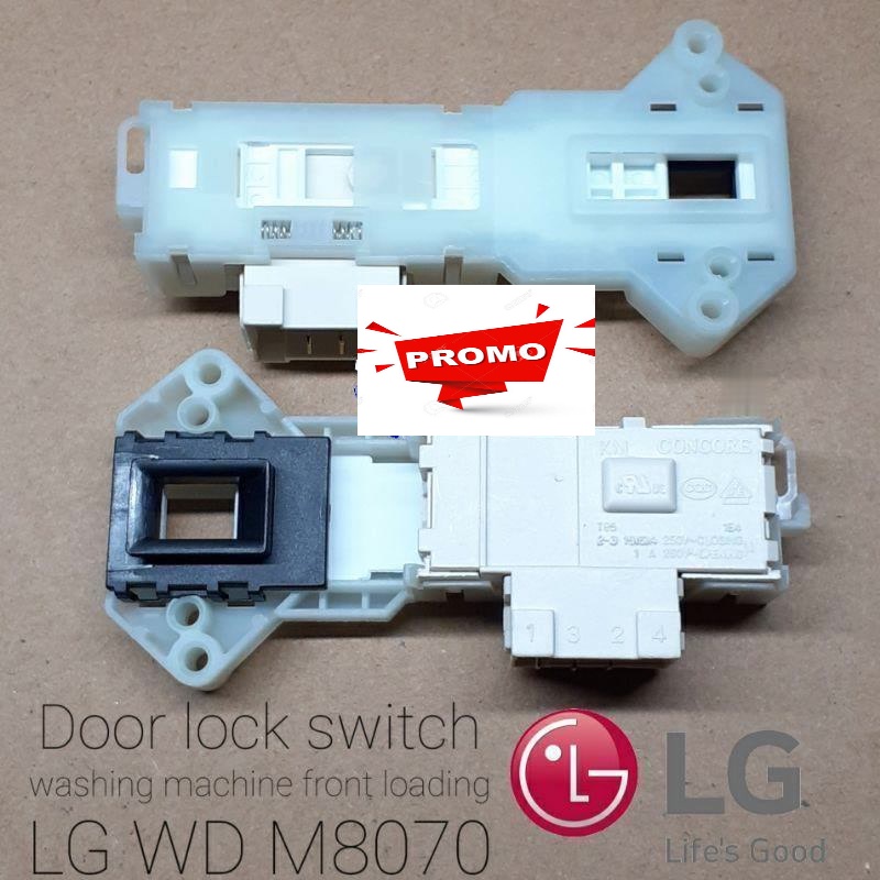 door lock switch mesin cuci front loading LG / SAMSUNG / SHARP