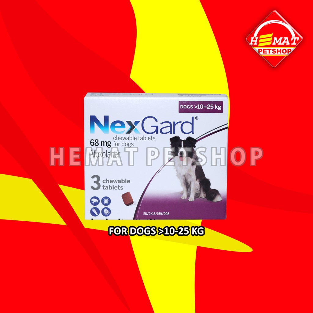 Obat Kutu Tungau Demodex Anjing NexGard Tablet