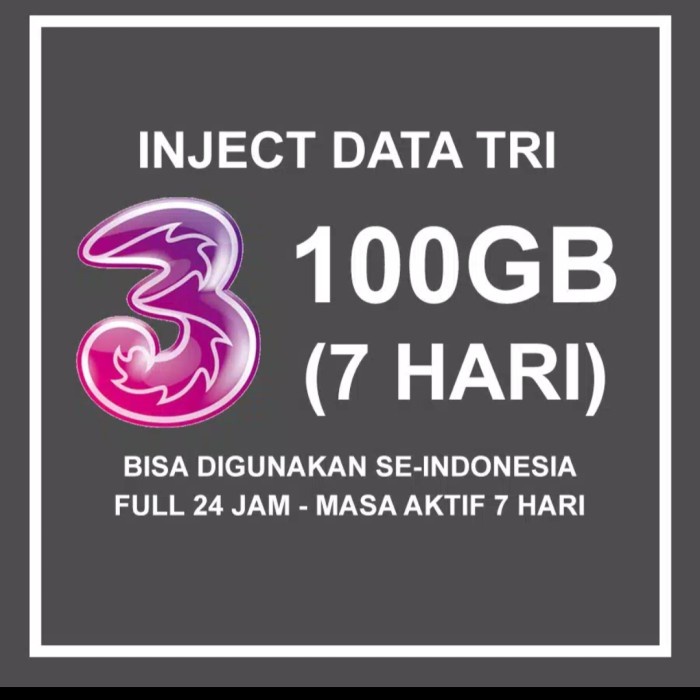 

Tri 100GB Inject Langsung Masuk