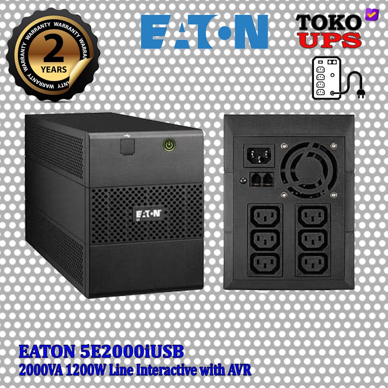UPS Eaton 5E2000iUSB 5E2000i 2000VA 1200W 6 Output