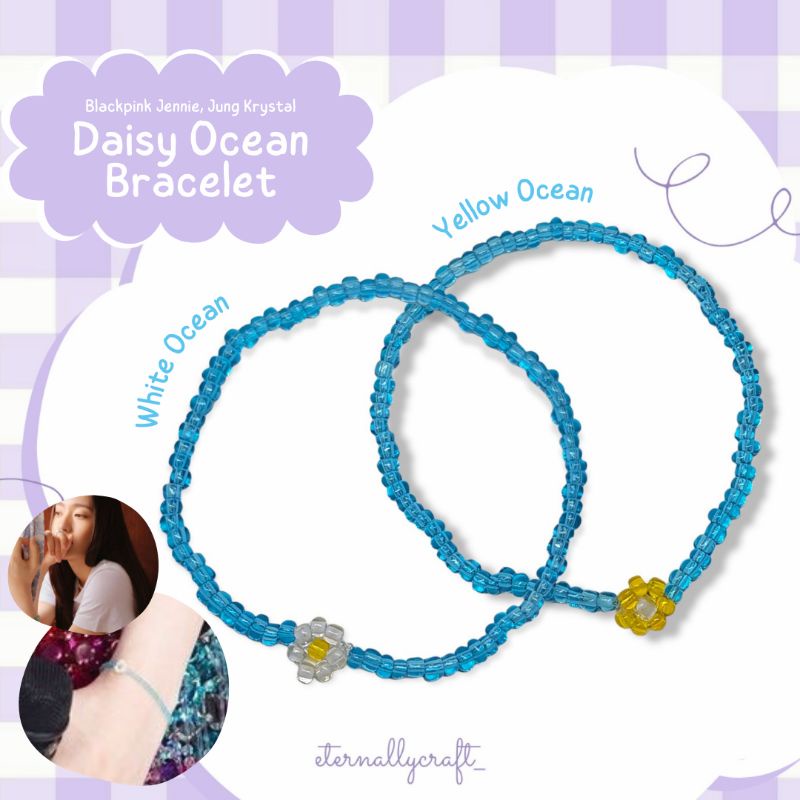 Gelang Daisy Ocean Blackpink Jennie & Jung Krystal Bracelet