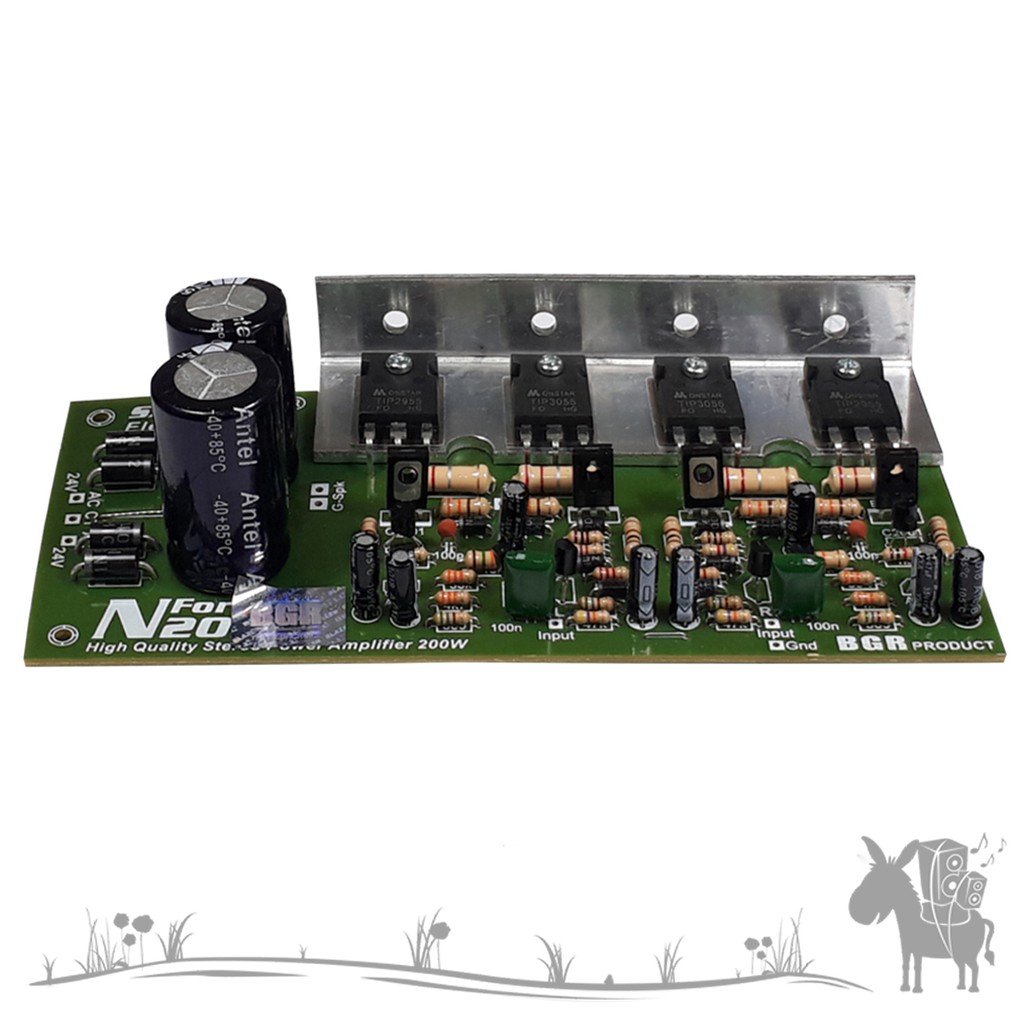 BISA GROSIR KIT POWER AMPLIFIER STEREO N FORCE NFORCE 200W N-FORCE 200W N200 N200 POWER AMPLI