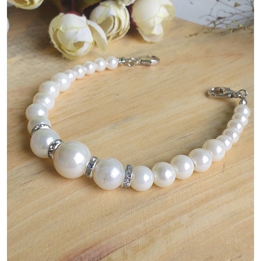 Konektor Masker Hijab Mutiara Konektor Masker 2 in 1 Kristal