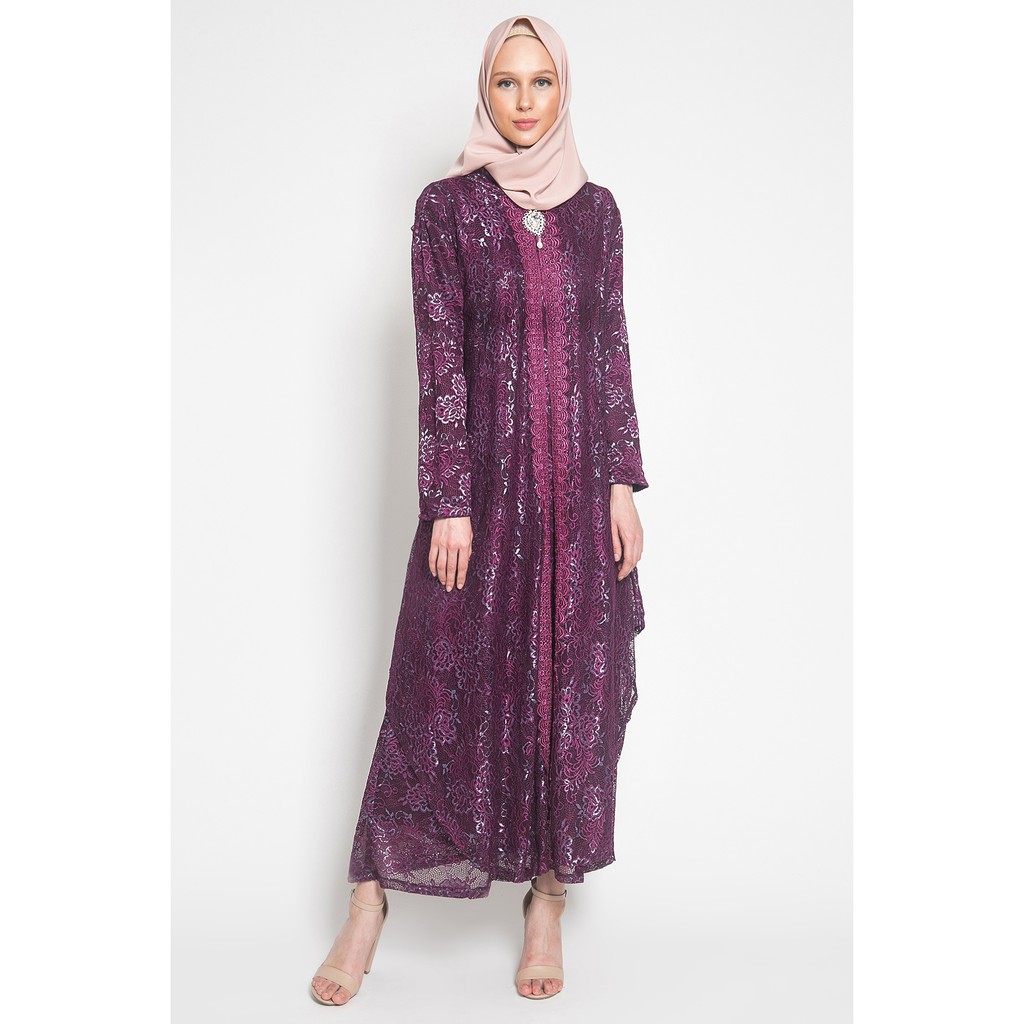 Artura Long Dress Muslim Gamis  Wanita  Gamis  Rompi  Fit 