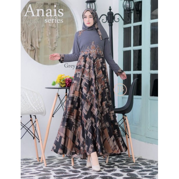 GAMIS ANAIS SERIES // BAHAN BABYDOLL MIX BROWN SILK // KODE JB