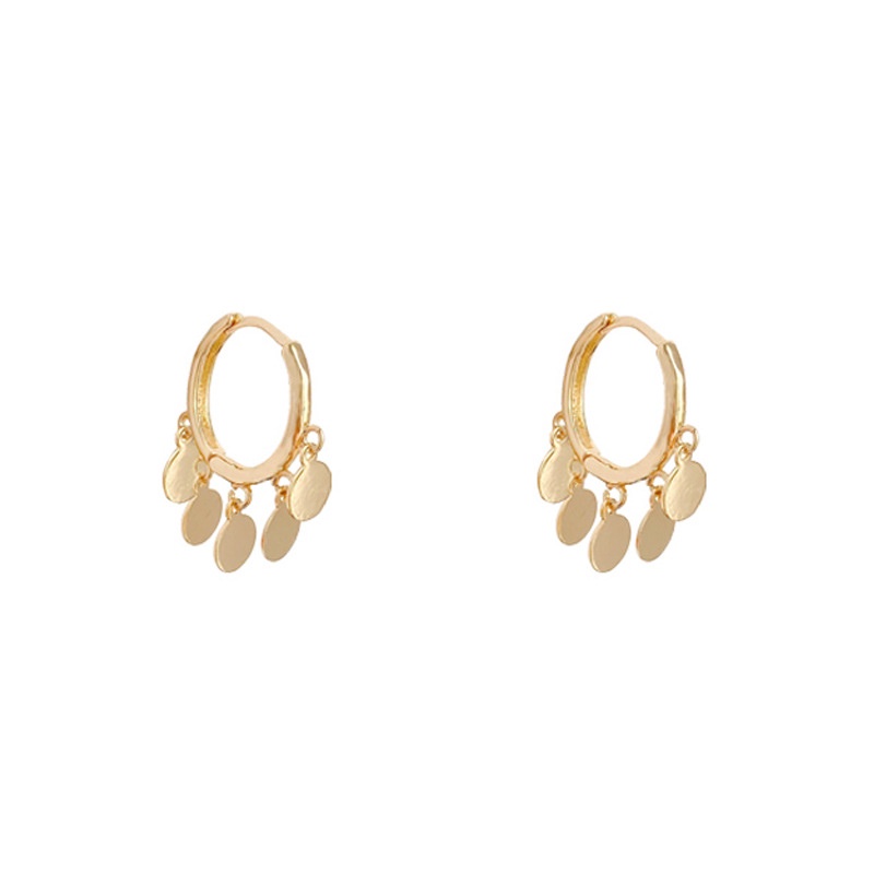 Anting Tusuk Bentuk Lingkaran Bahan silver 925