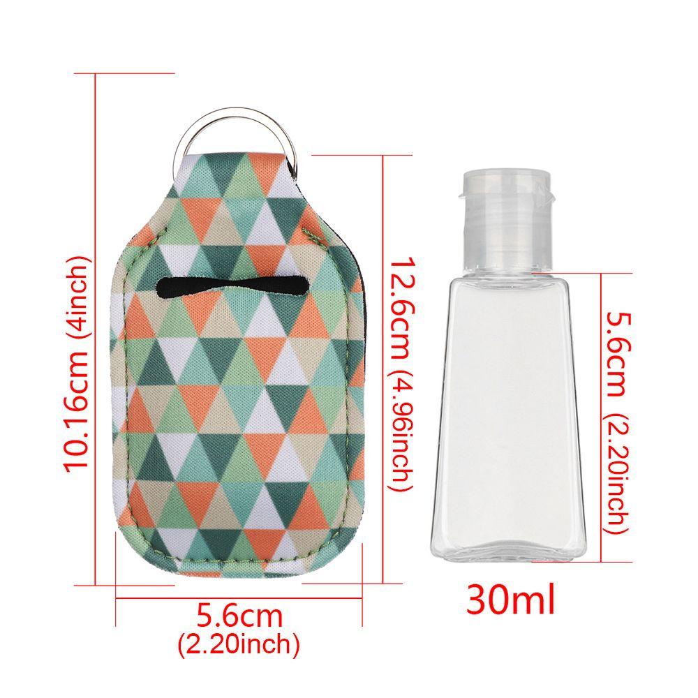 Solighter Keychain Botol Dengan Keychain Carrier Reusable Bottles Sub-Botol Kosong Gantungan Kunci Tempat Wadah Pembersih Dispenser Cairan