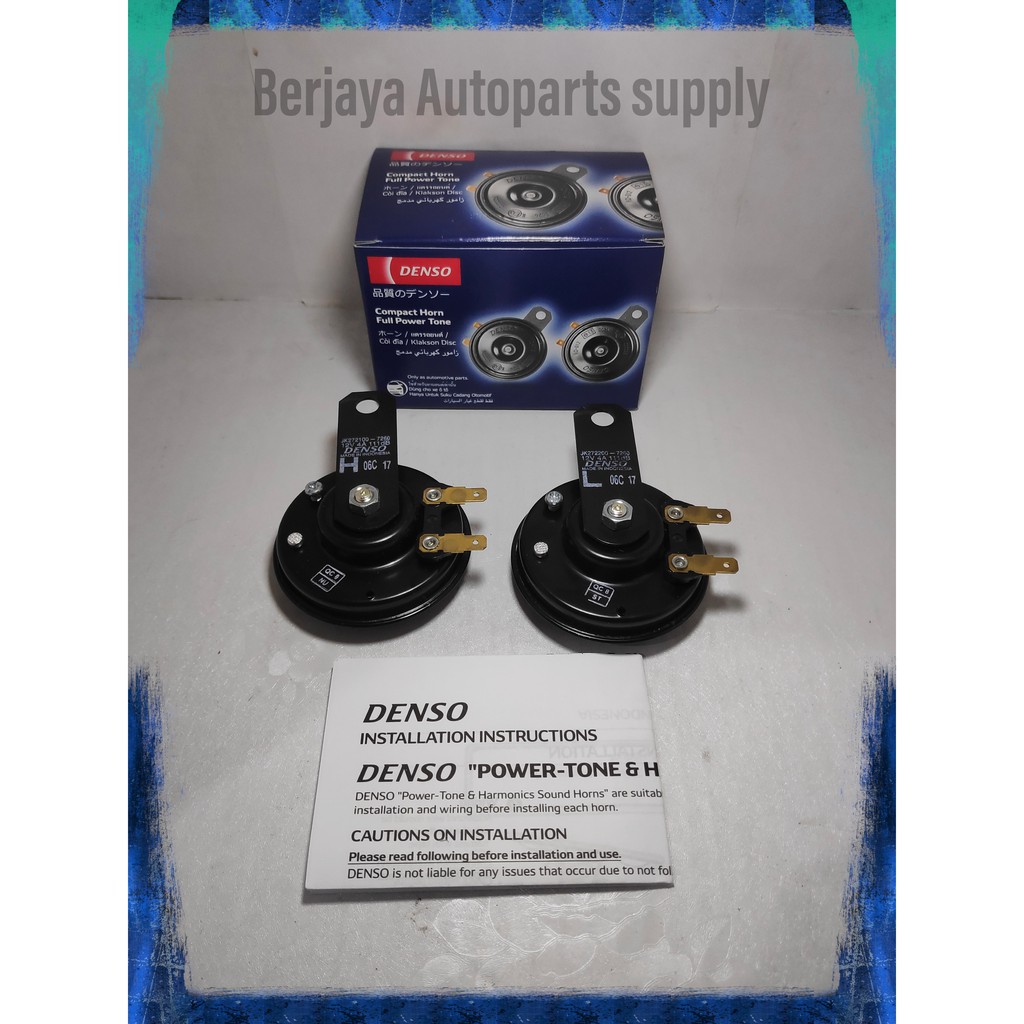 Klakson Piring Denso Disc 12V Suara Innova Fortuner  100% Asli Original