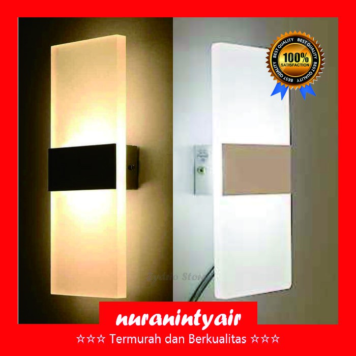 Lampu Dinding LED 3W Warm White - Lampu Hias Kamar Lampu Tidur LED