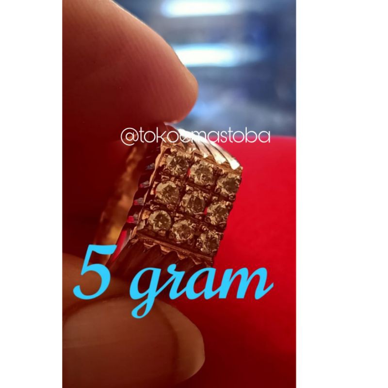 acc cincin laki laki berlian medan 5gram
