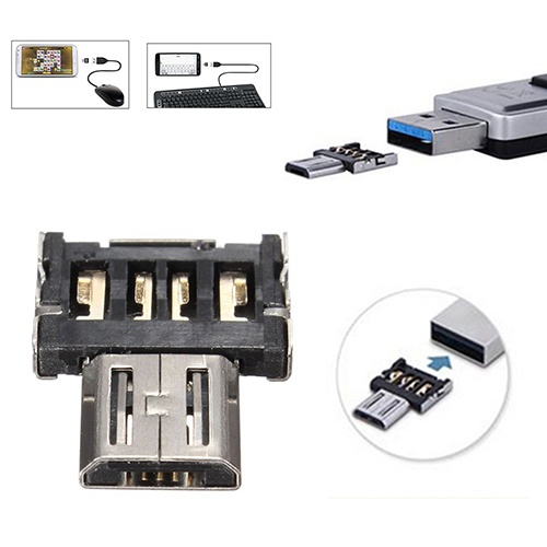 Adapter Converter Micro USB Male To USB Female OTG Untuk Tablet Android