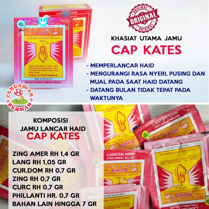 Jual Ch18 Obat Pelancar Haid Obat Telat Datang Bulan Jamu Kates Asli Lancar Haid Shopee Indonesia 1718