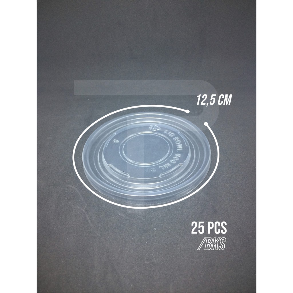 Lid Paper Bowl / Tutup Mangkok Kertas 22 oz (25pcs)