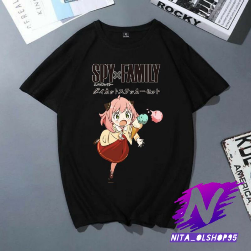 kaos anak Anya spy family baju anime anak Anya spy X family populer